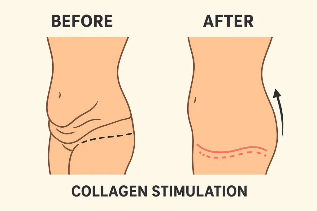 Before and after results for sagging skin after weight loss injections Dunfermline
