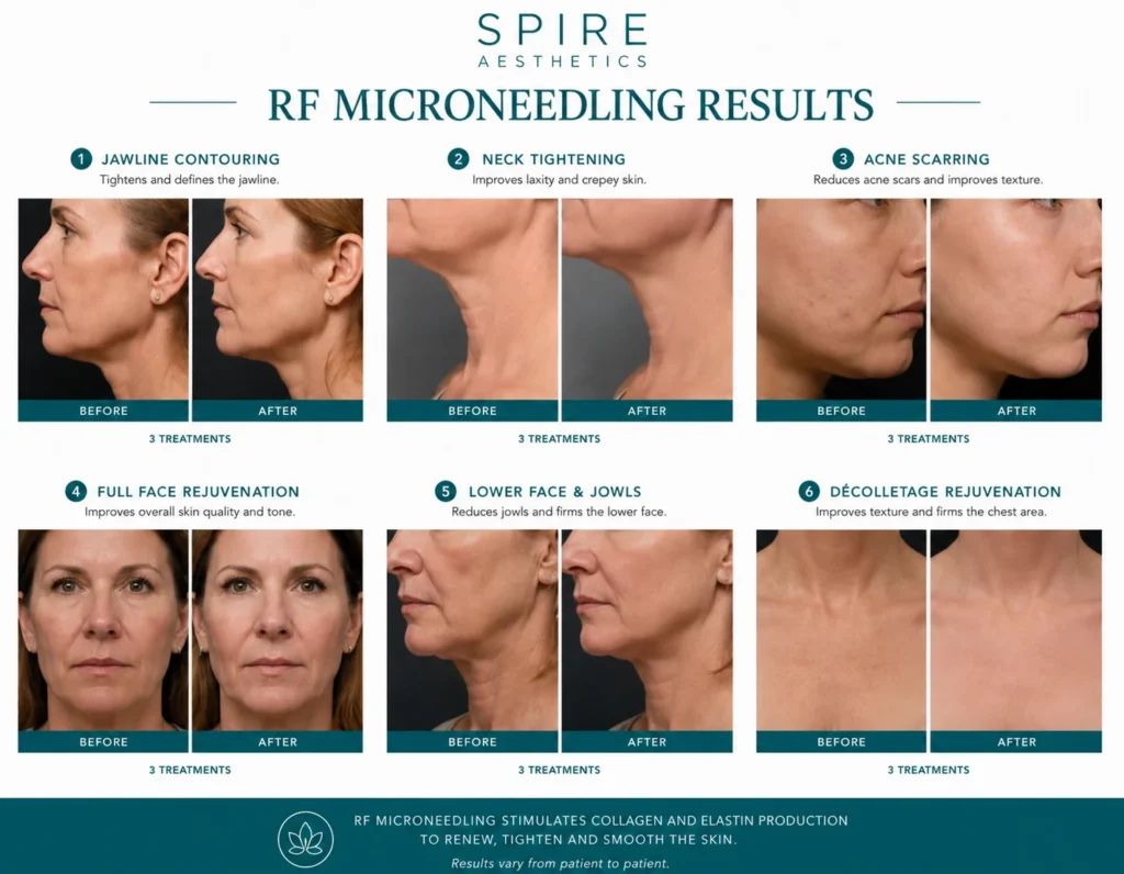 RF Microneedling Skin tightening Dunfermline results